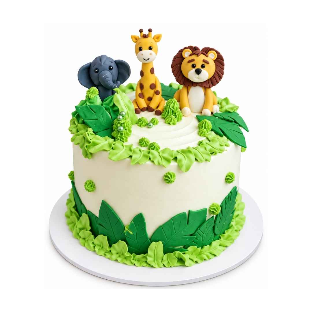 Jungle Animals Cake