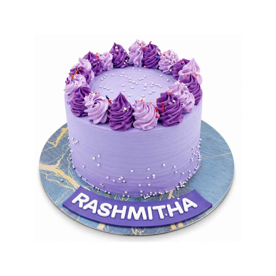 Lavender Swirl Designer Cake