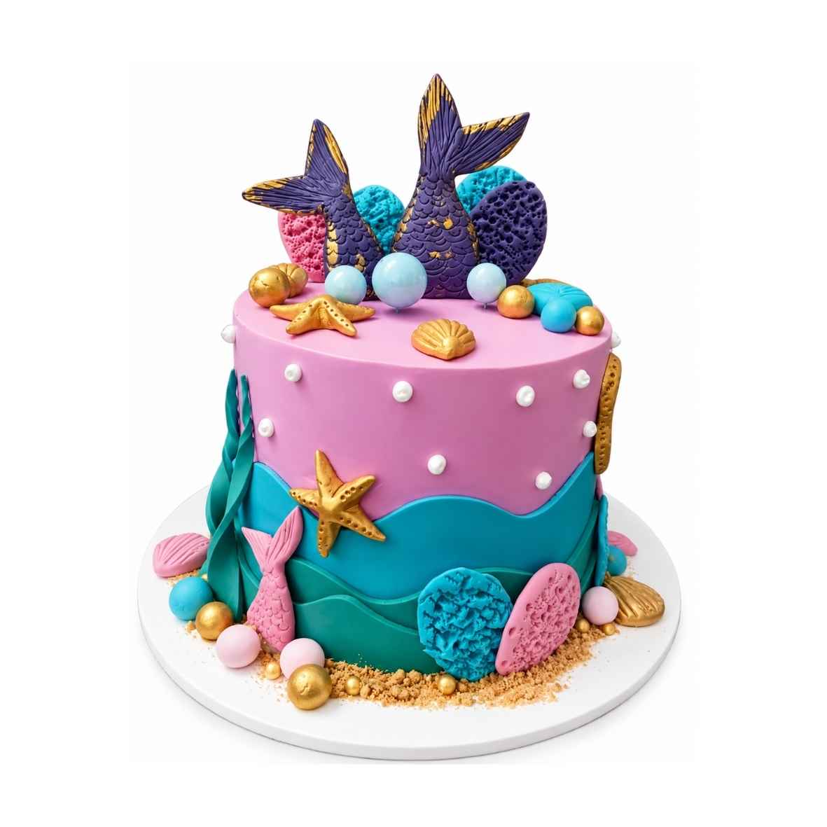 Mermaid Underwater Theme Cake