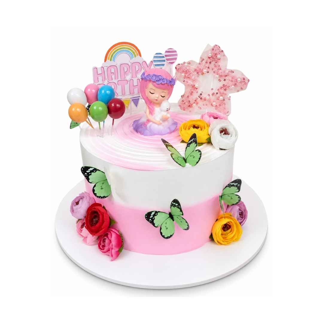 Fairy Birthday Cake with Butterflies