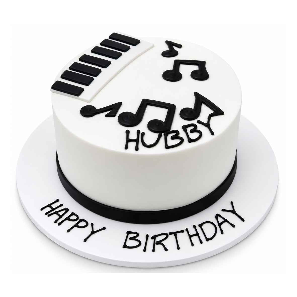 Music Notes Birthday Cake