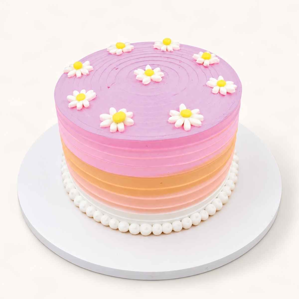 Pastel Daisy Cake