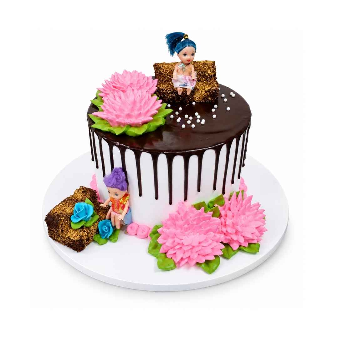 Floral Doll Designer Cake