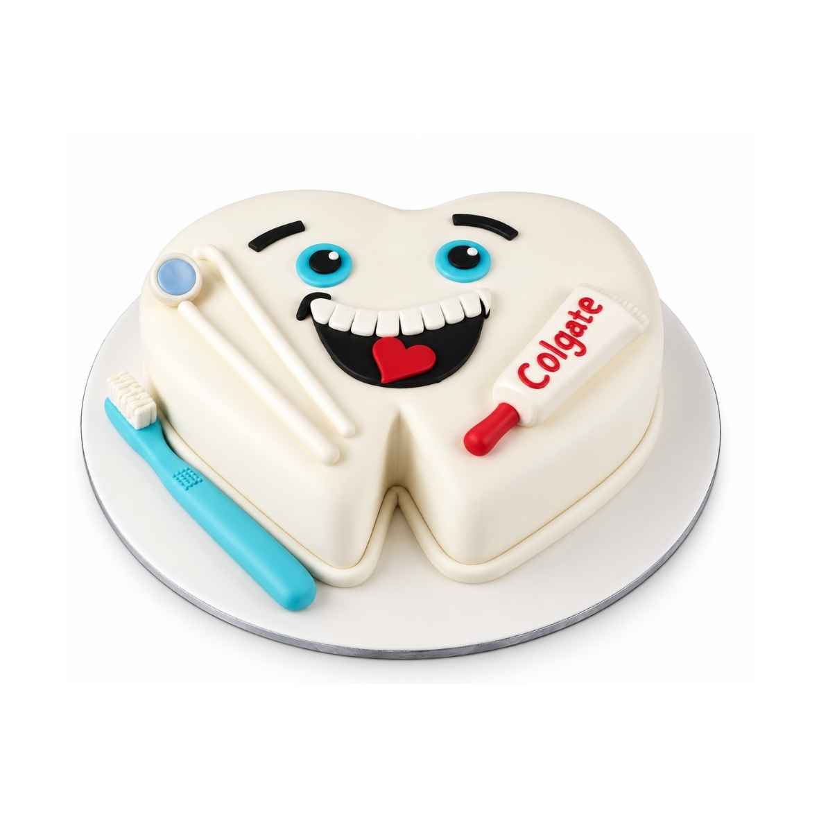 Tooth Shaped Dentist Cake