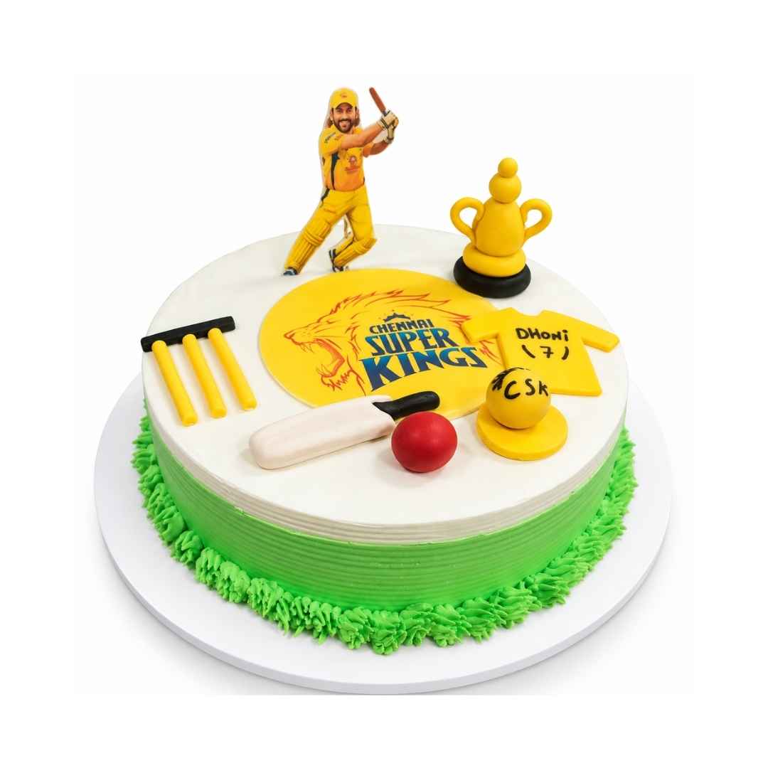 Cricket Champion Theme Cake