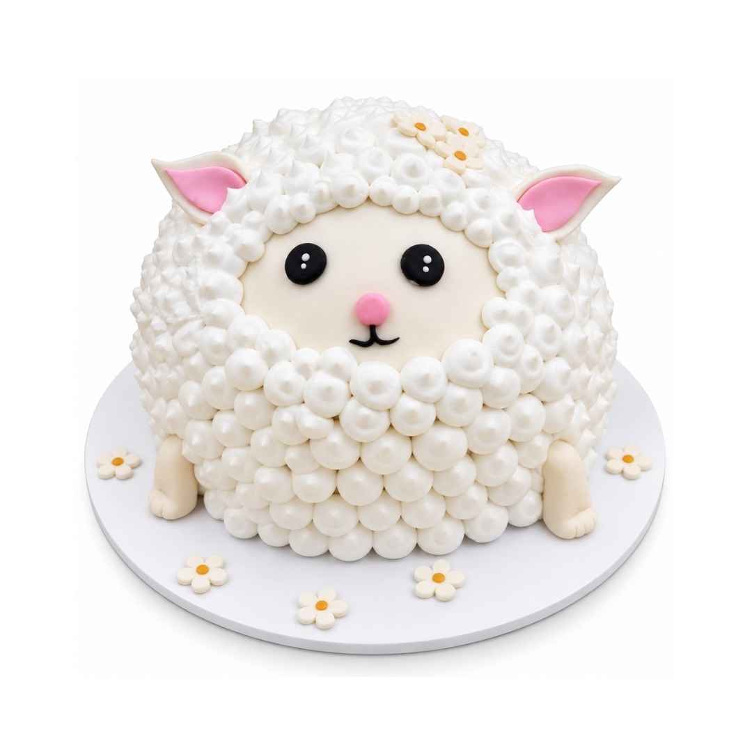 Sheep Theme Cake