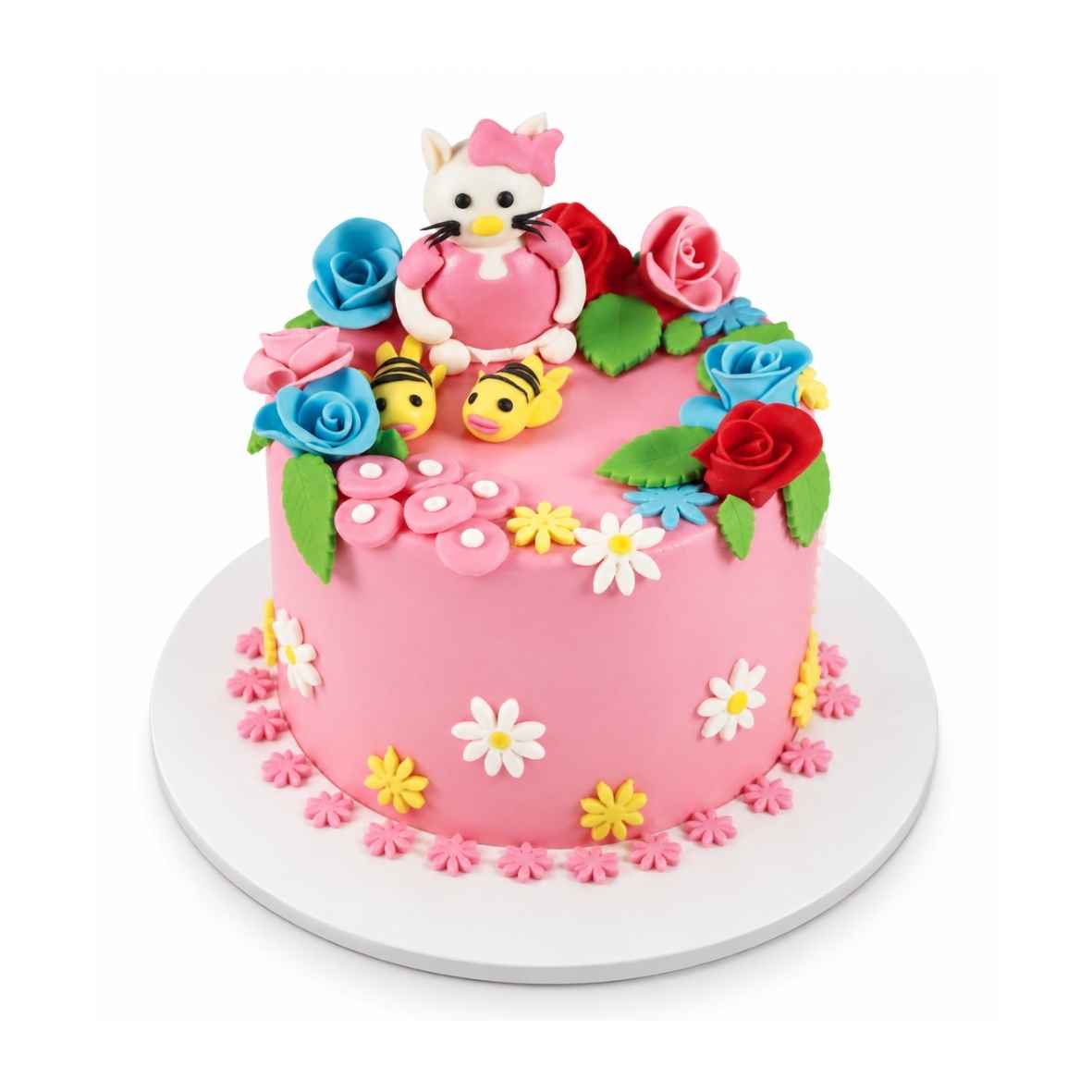 Hello Kitty Floral Cake