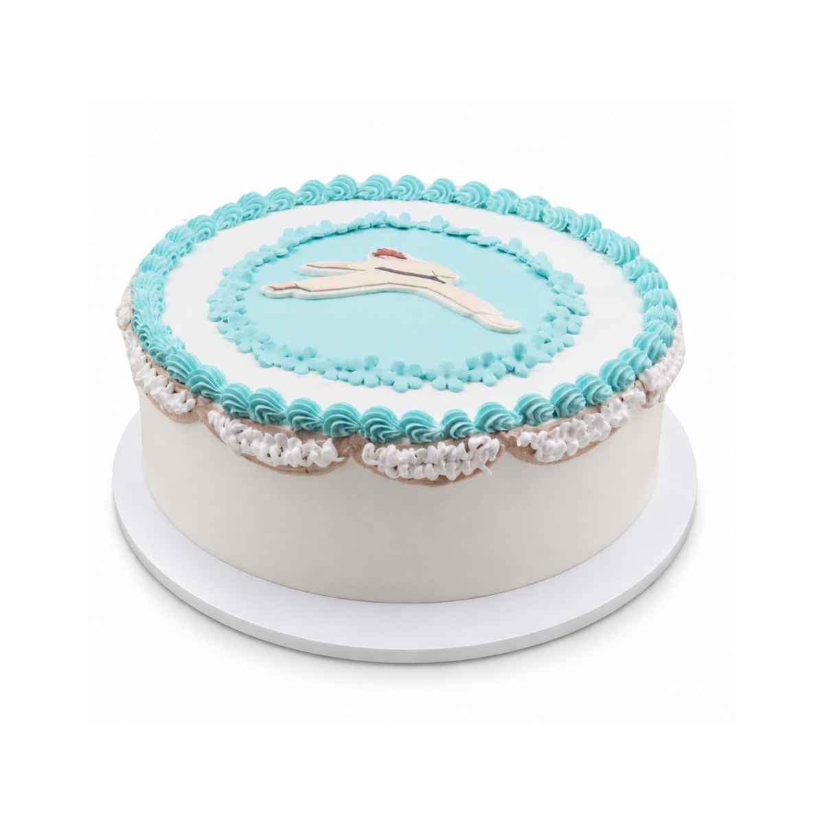 Blue Bow Designer Cake