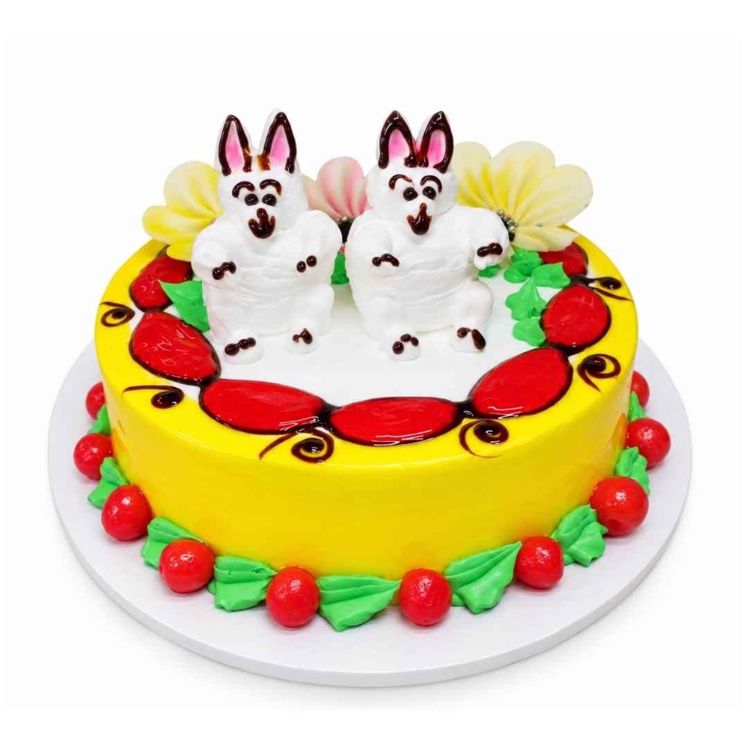 Bunny Character Theme Cake