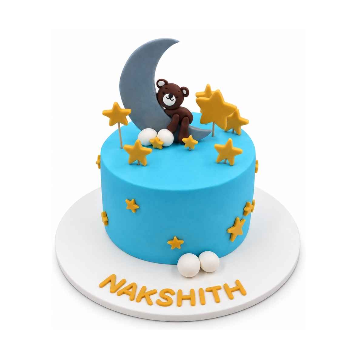 Moon and Teddy Bear Cake