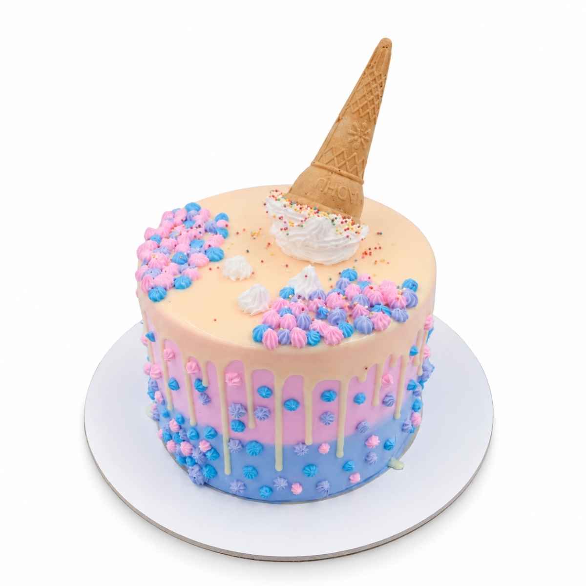Ice Cream Cone Theme Cake