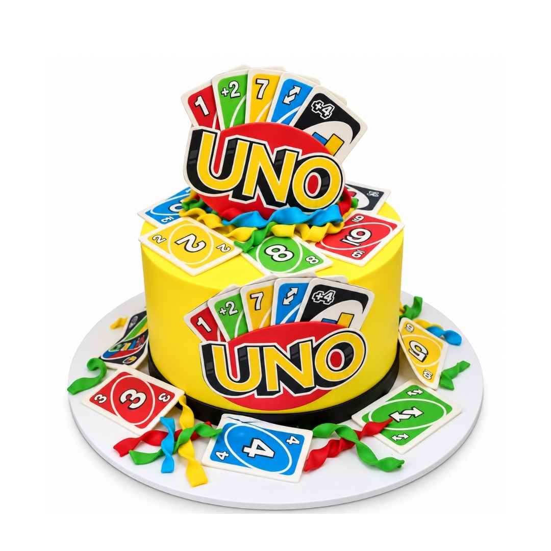 UNO Game Theme Cake
