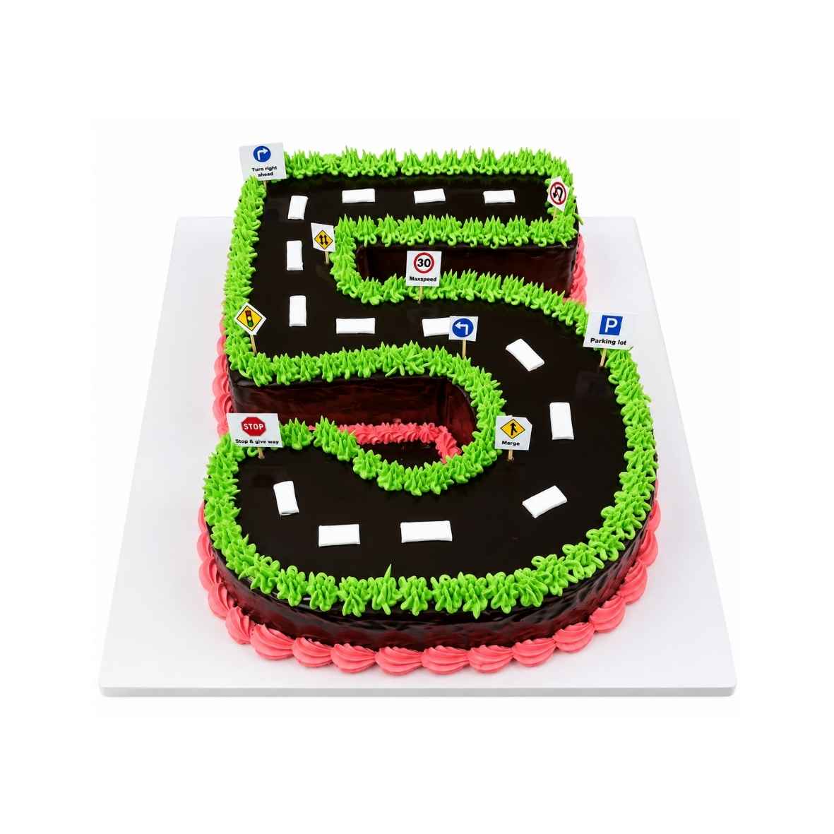Road Track Theme Cake