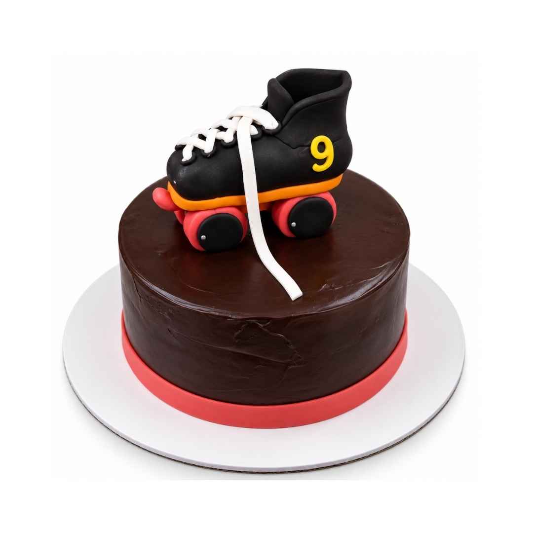 Roller Skate 9th Birthday Cake