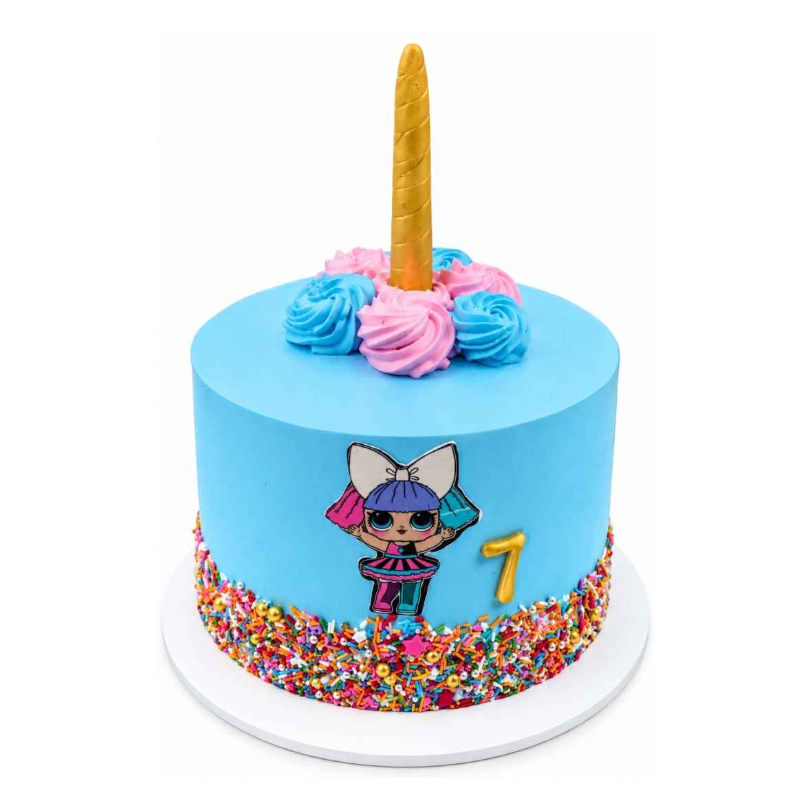 LOL Doll 7th Birthday Cake