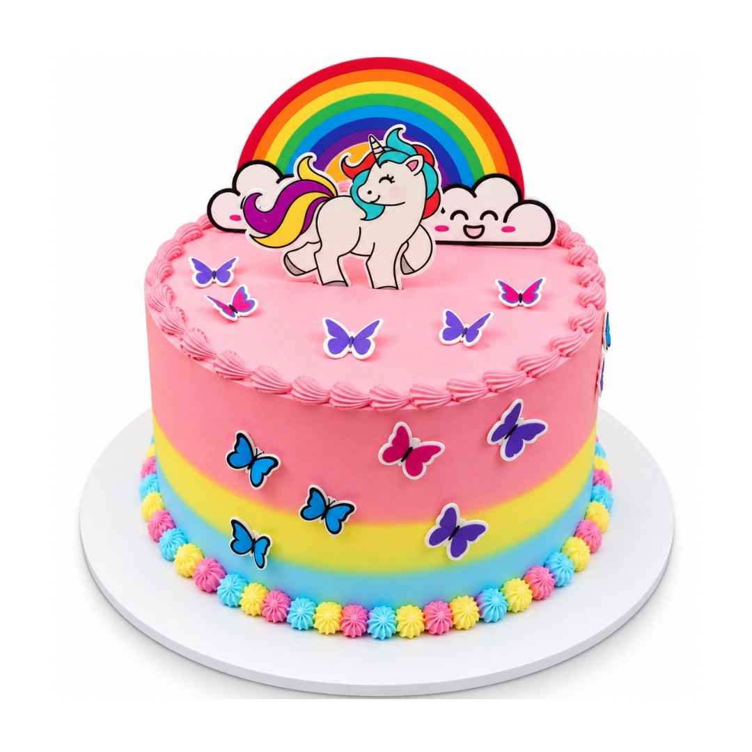 Rainbow Unicorn Cake