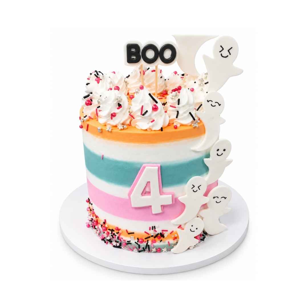 Boo Ghost 4th Birthday Cake