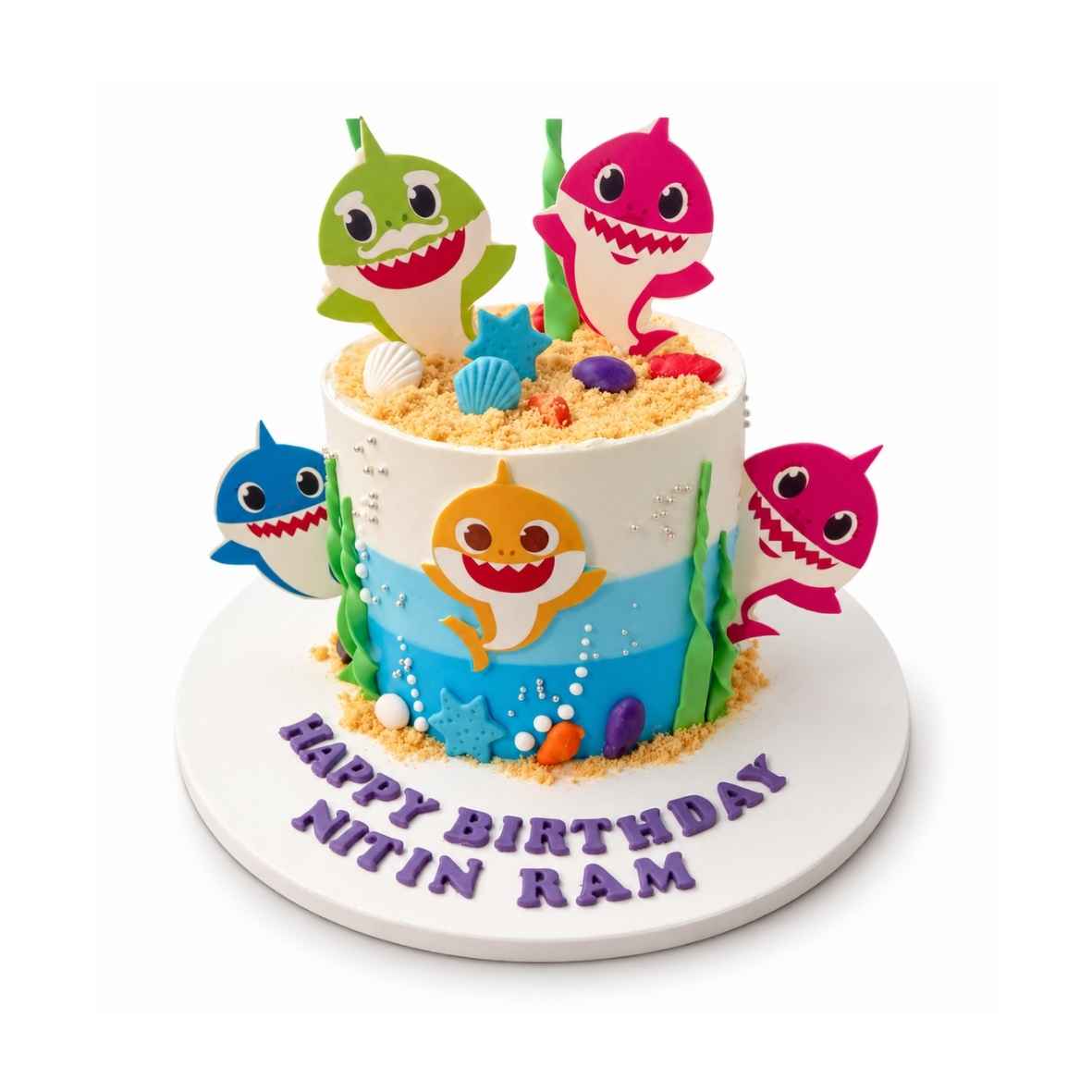 Baby Shark Birthday Cake