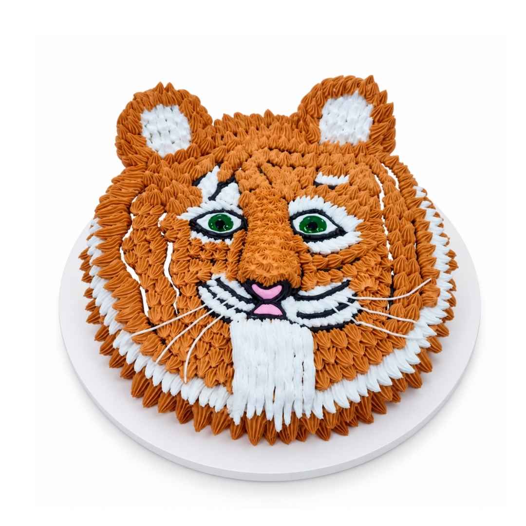 Tiger Face Theme Cake