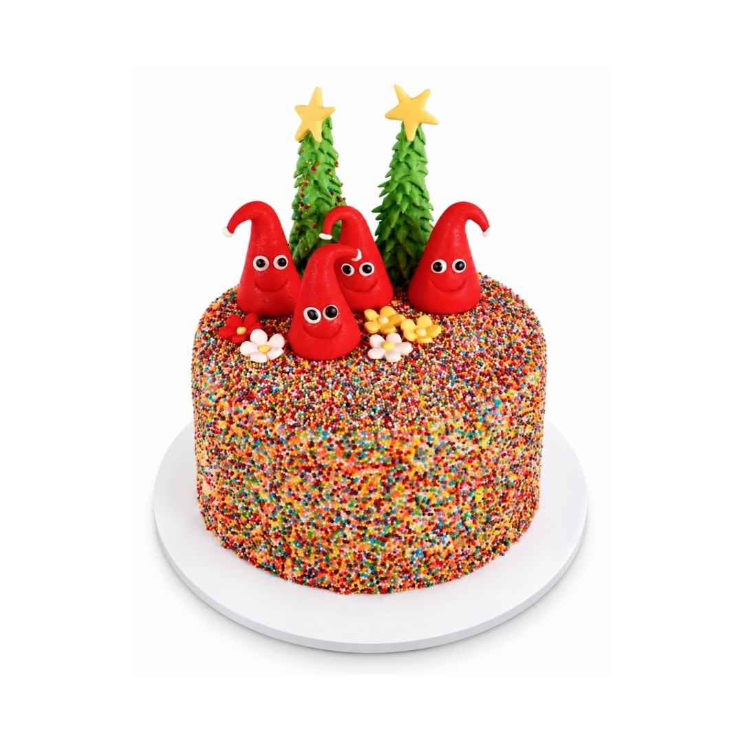 Christmas Elf Sprinkle Cake