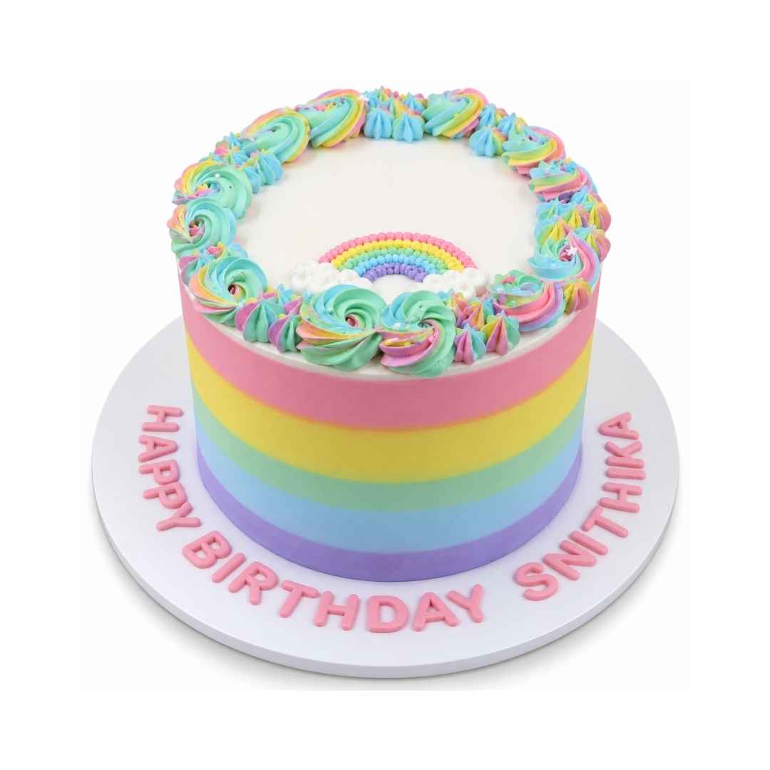 Rainbow Unicorn Birthday Cake