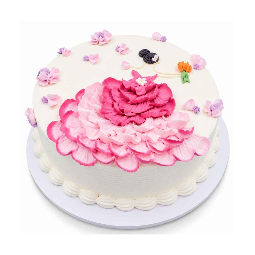 Pink Floral Celebration Cake