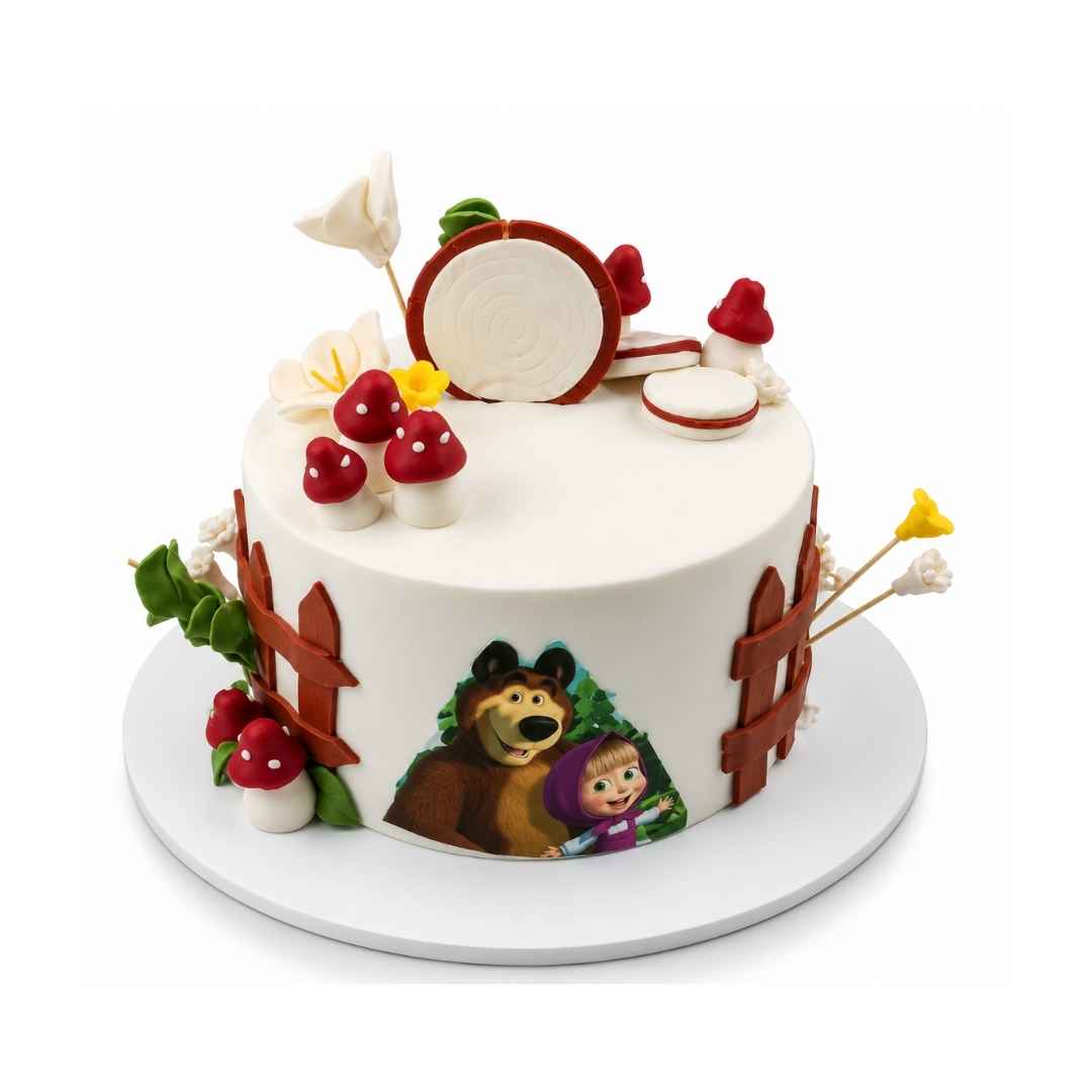 Masha and the Bear Theme Cake