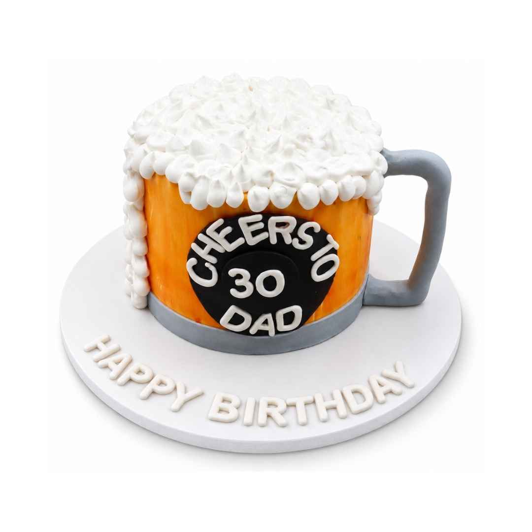 Beer Mug 30th Birthday Cake
