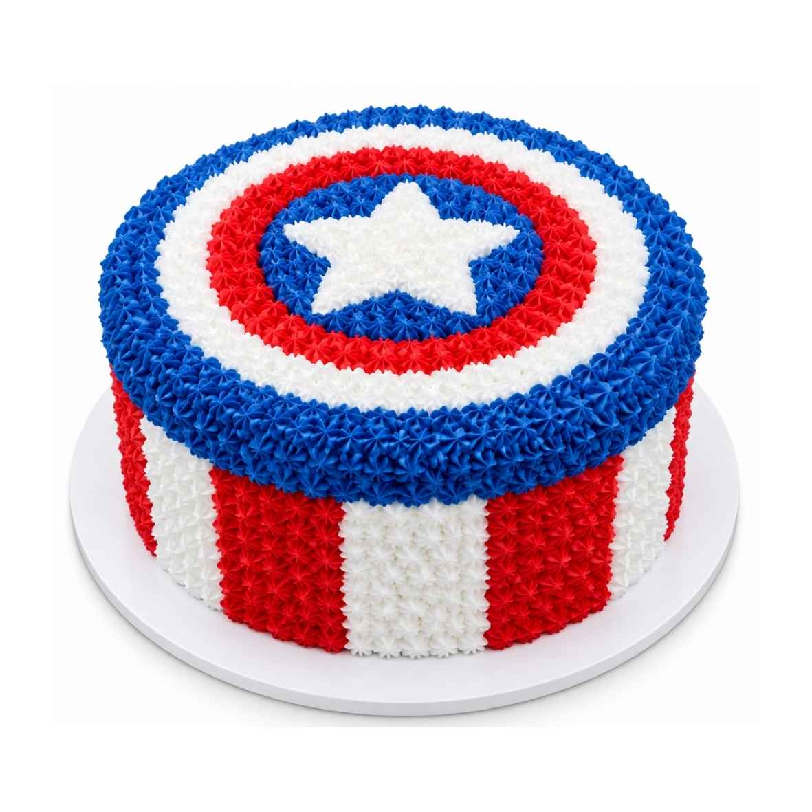 Captain America Shield Cake