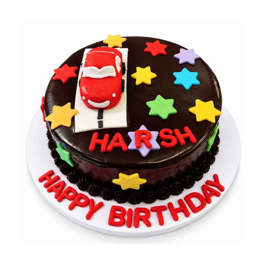 Red Race Car Birthday Cake