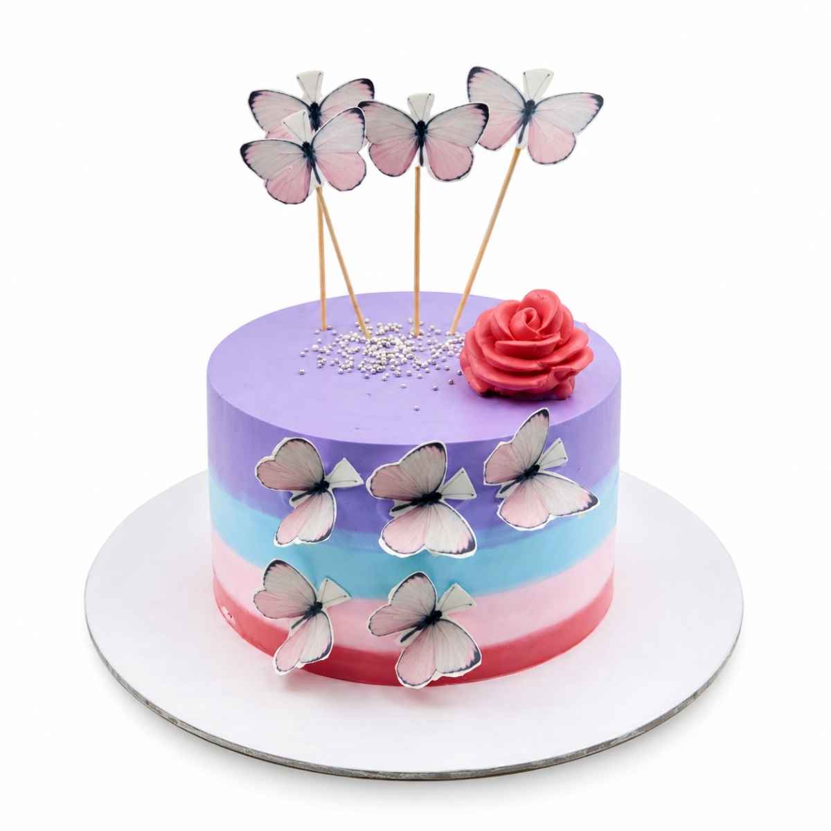 Butterfly Floral Cake