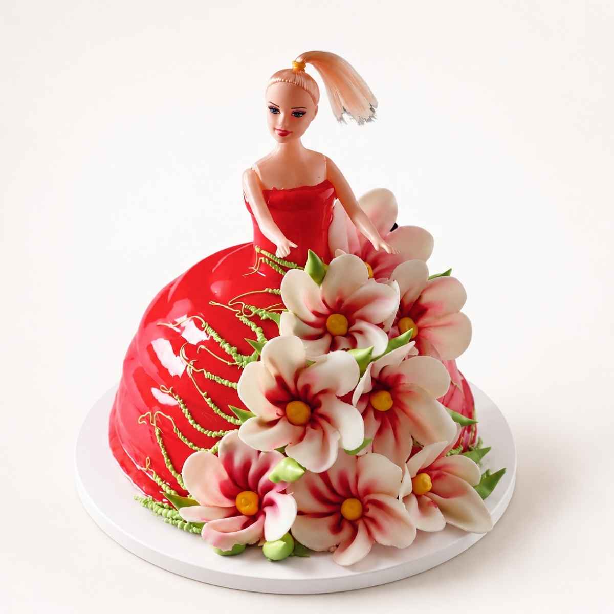 Doll Floral Designer Cake