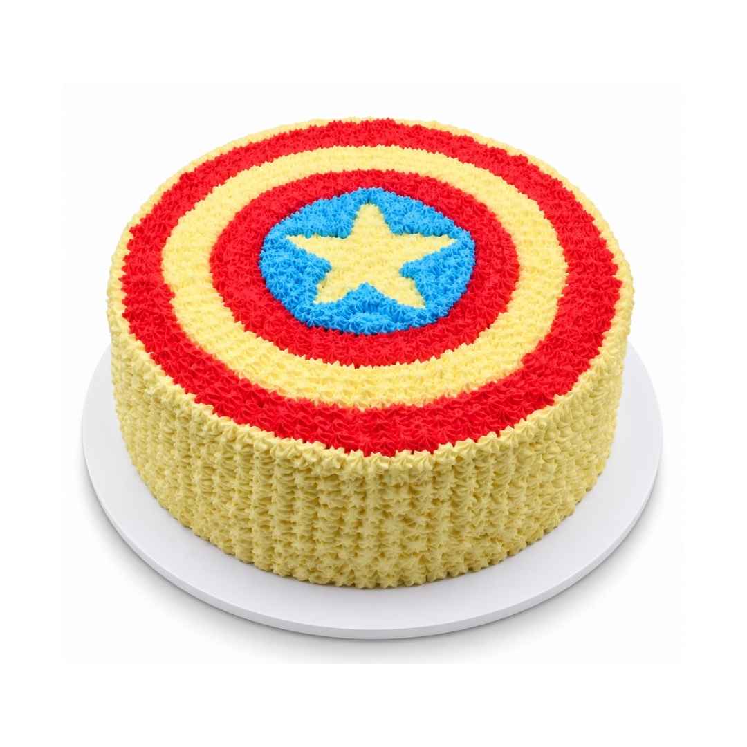 Captain America Shield Cake