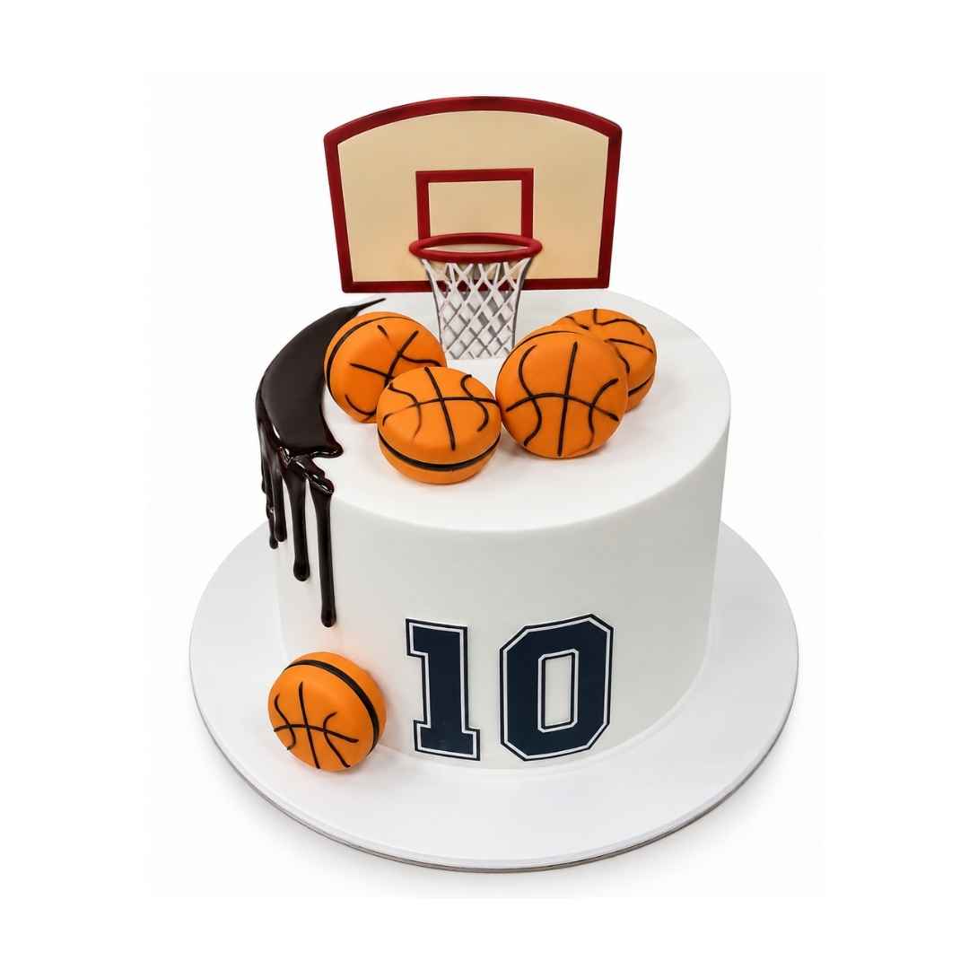 Basketball 10th Birthday Cake