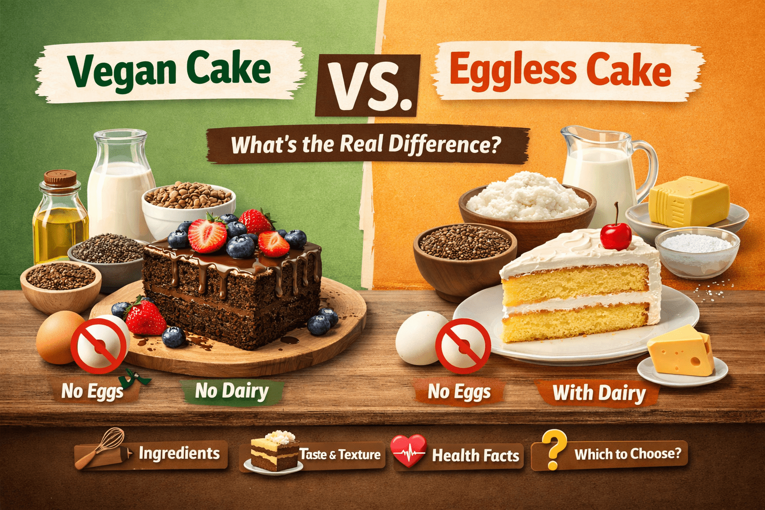 Vegan Cake vs. Eggless Cake – What’s the Real Difference?
