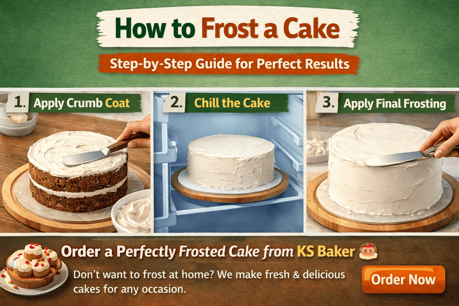 how to frost a cake